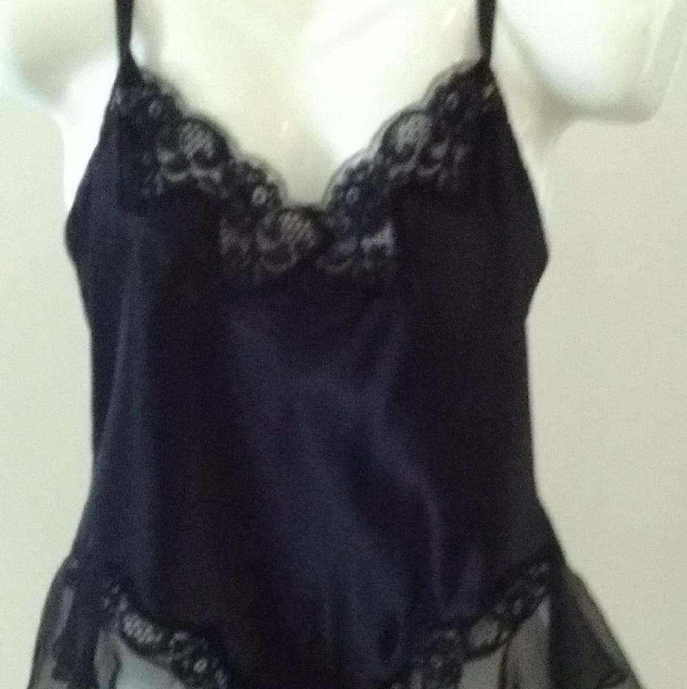 Cerie satin and lace teddy NWOT